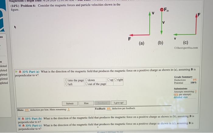 Solved Magnetism I Begin (14%) Problem 6: Consider The | Chegg.com