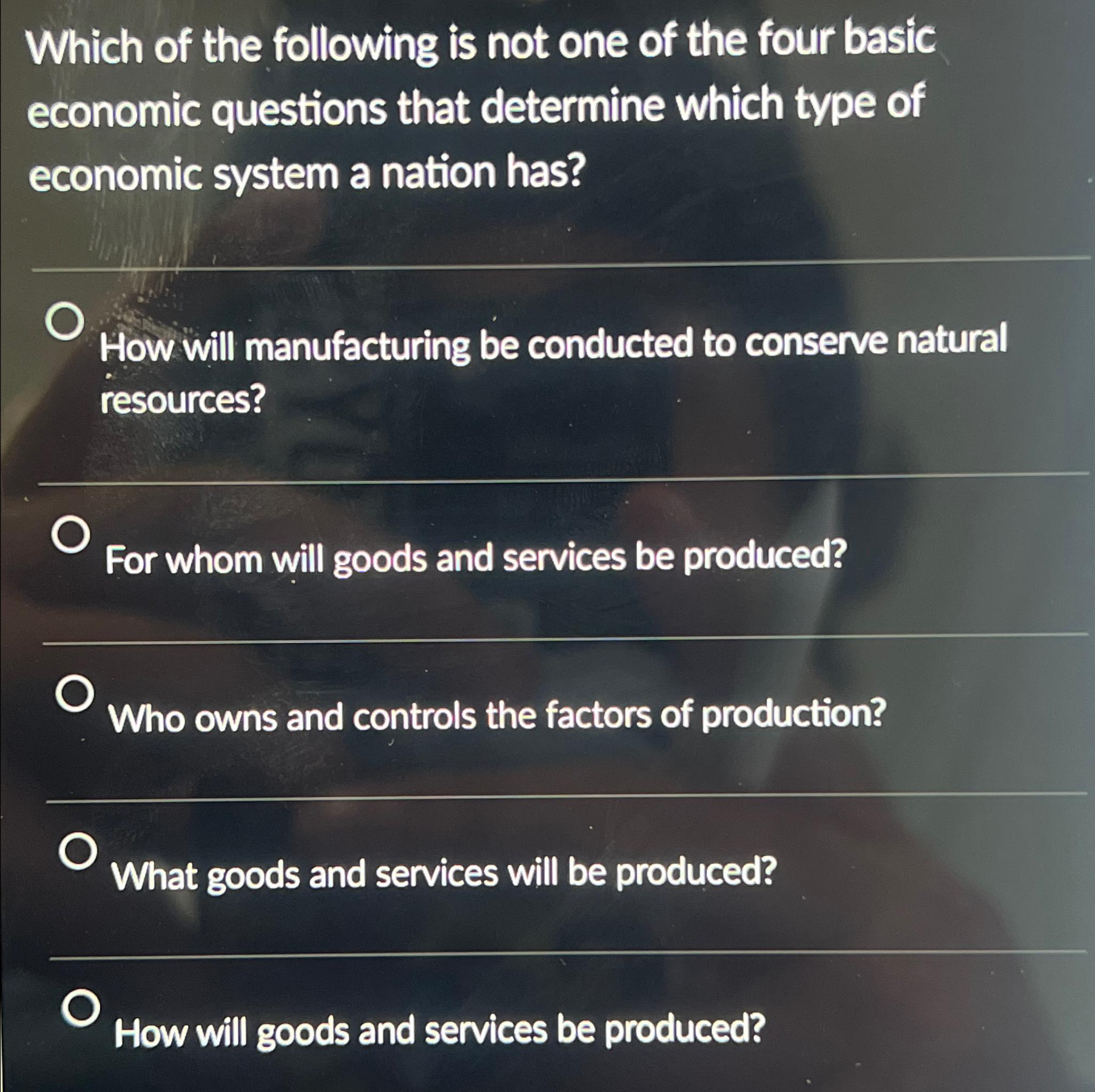 Solved Which of the following is not one of the four basic | Chegg.com