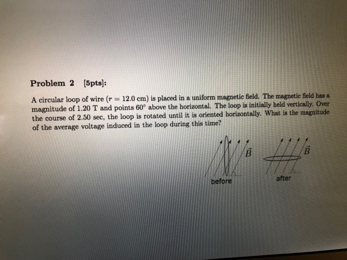 Solved A circular loop of wire (r = 12.0 cm) is placed in a | Chegg.com