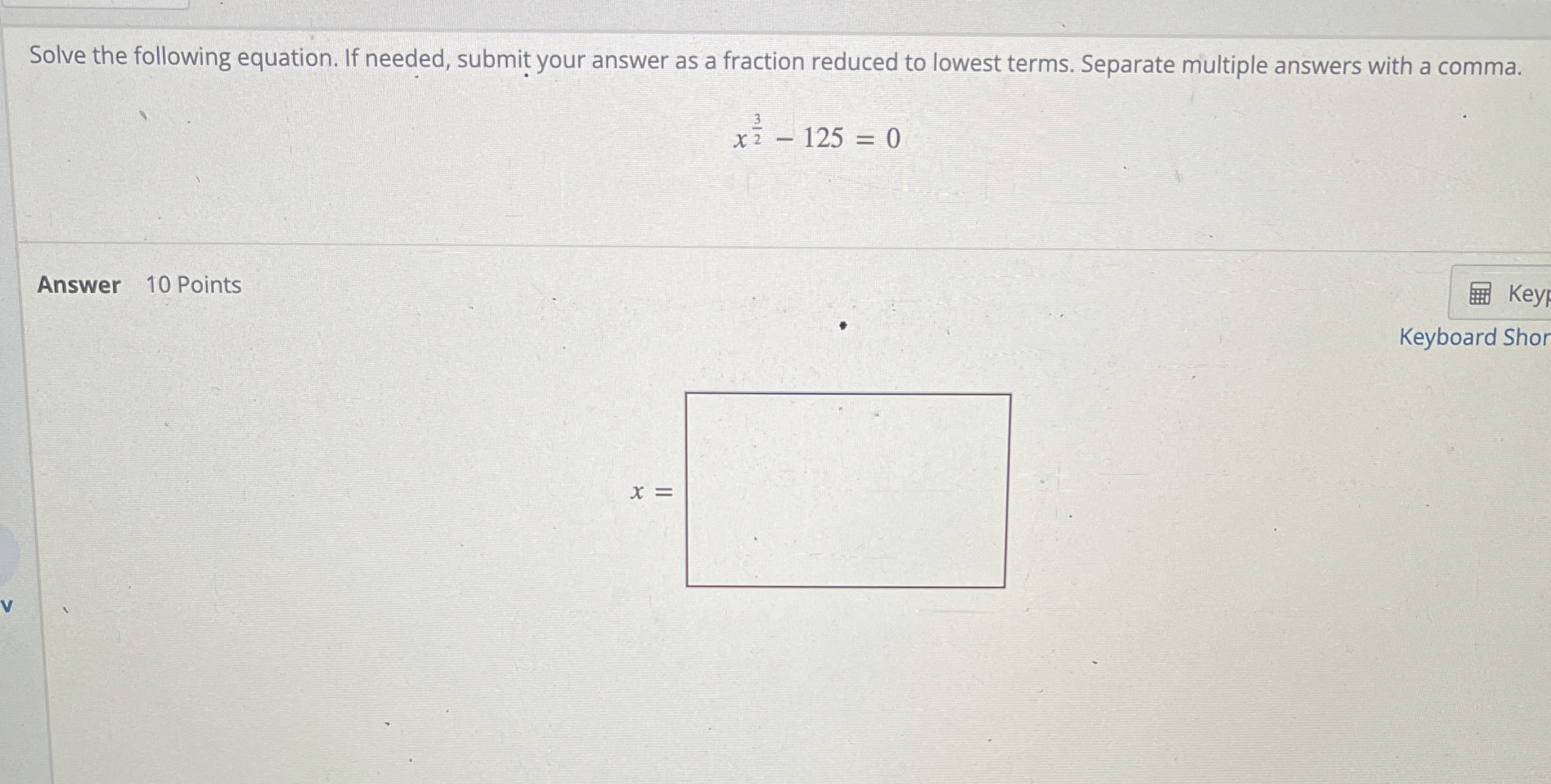 Solved Solve the following equation. If needed, submit your | Chegg.com
