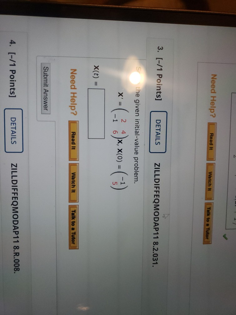 Solved Need Help? Read it Watch It Talk to a Tutor 3. [-/1 | Chegg.com