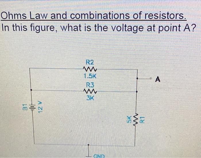 Solved Ohms Law And Combinations Of Resistors. In This | Chegg.com