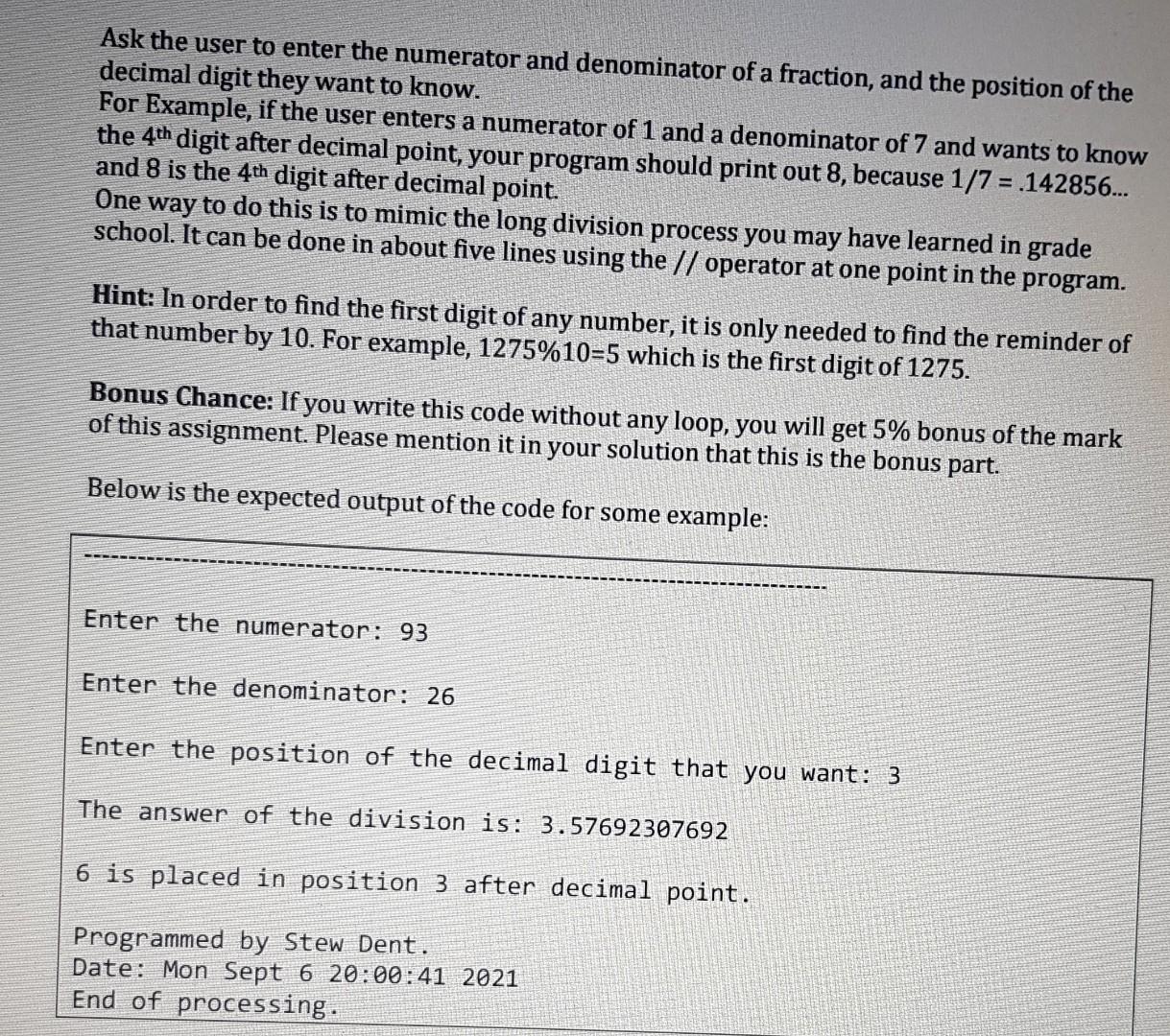 Solved Kindly use python only. Mention the purpose of the | Chegg.com