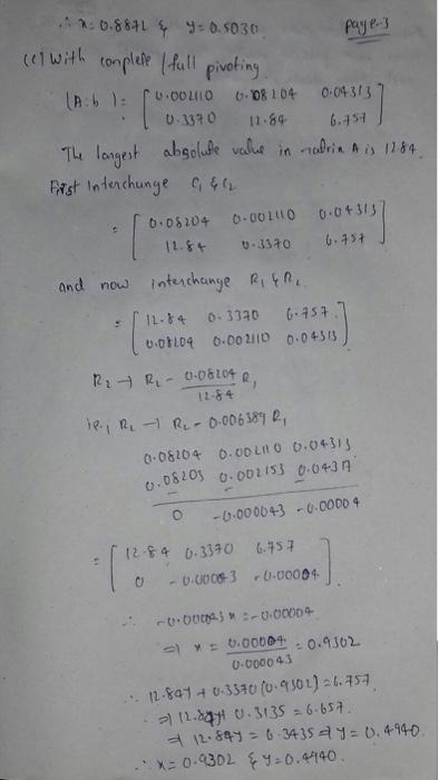 Solved write a matlab program for this system of linear | Chegg.com