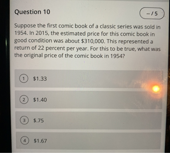 Solved Question 1 -- /5 Which one of the following | Chegg.com
