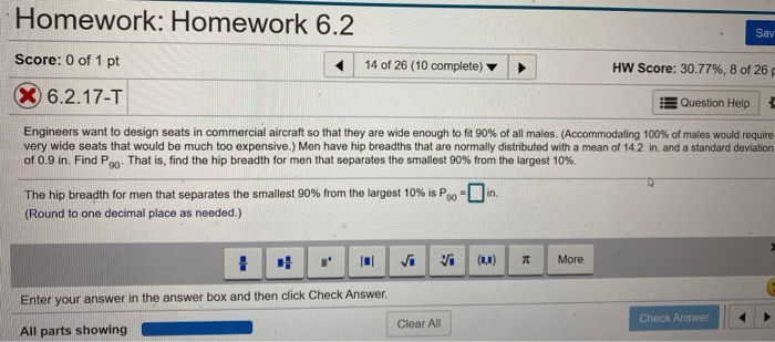Solved Homework: Homework 6.2 Say Score: 0 of 1 pt 14 of 26 | Chegg.com