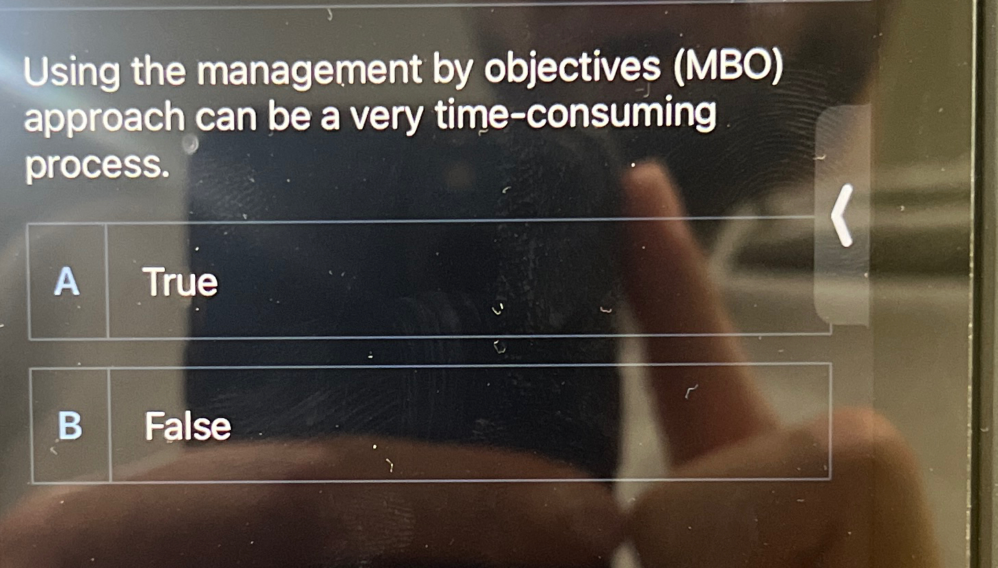 Solved Using the management by objectives (MBO) ﻿approach | Chegg.com