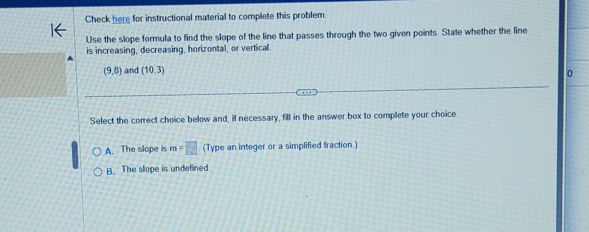 Solved Check here for instructional material to complete | Chegg.com