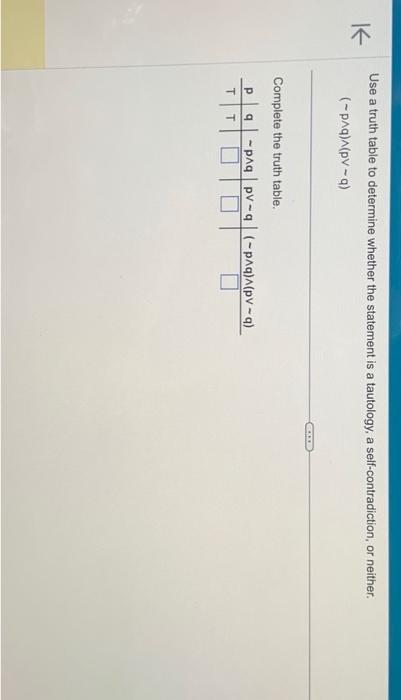 Solved Use a truth table to determine whether the statement | Chegg.com