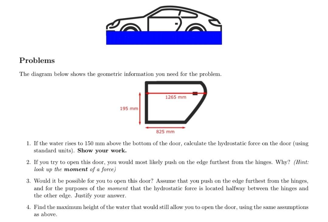 Solved Problems The diagram below shows the geometric | Chegg.com