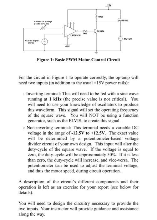 Solved Is there a way to design the PWM circuit differently, | Chegg.com