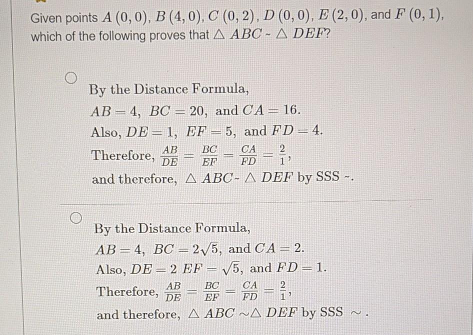 Solved Given Points A 0 0 B 4 0 C 0 2 D 0 0 E Chegg Com