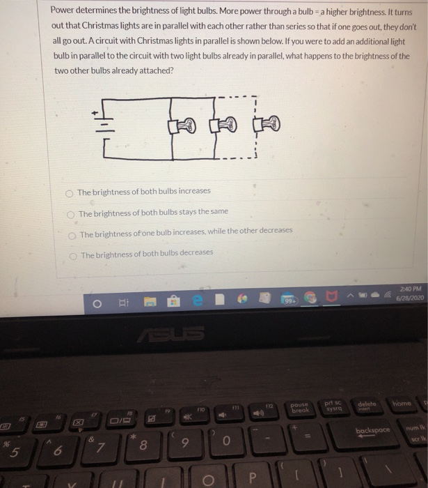 Solved Power determines the brightness of light bulbs. More | Chegg.com