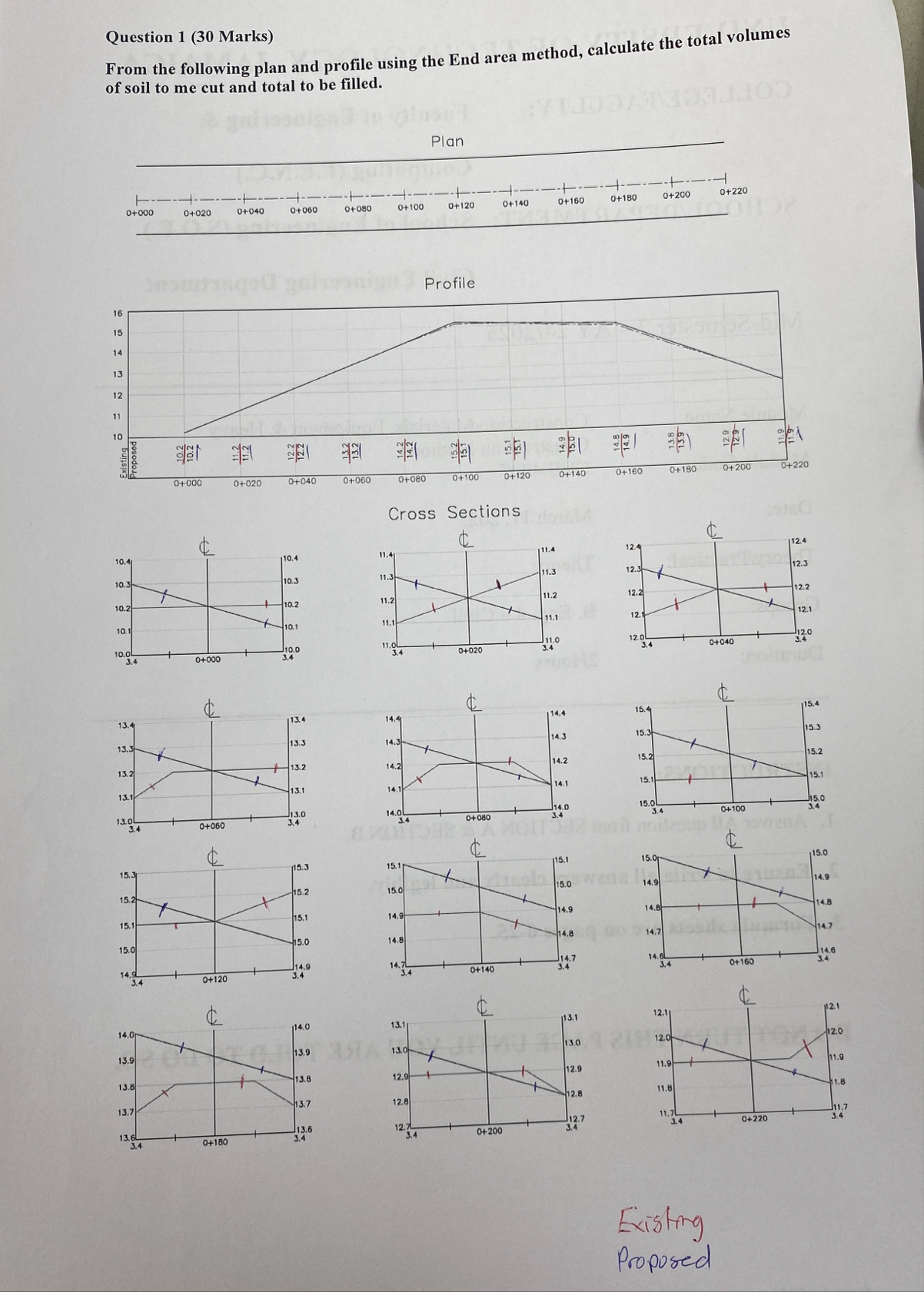 Question 1 ( 30 ﻿Marks)From the following plan and | Chegg.com
