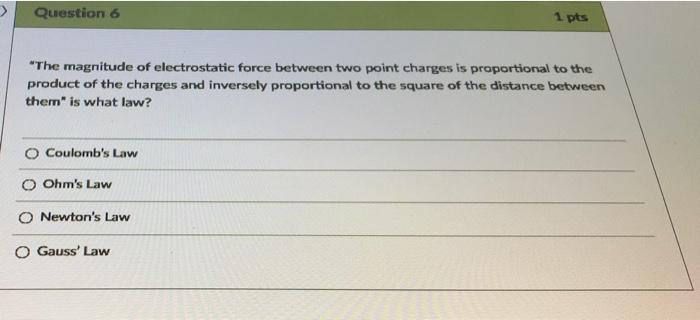 Solved Question 1 Two point charges are located on the | Chegg.com