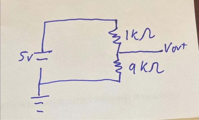 Solved A voltage divider circuit can be implemented using Circuit Diagram