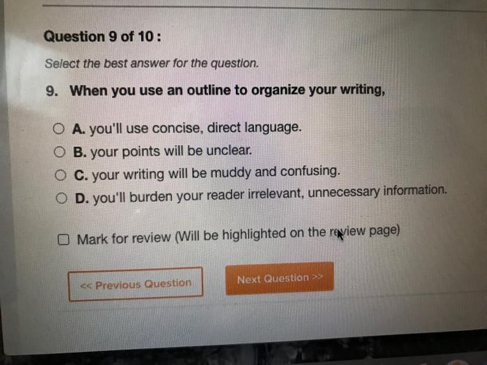 Solved Question 6 of 10: Select the best answer for the | Chegg.com