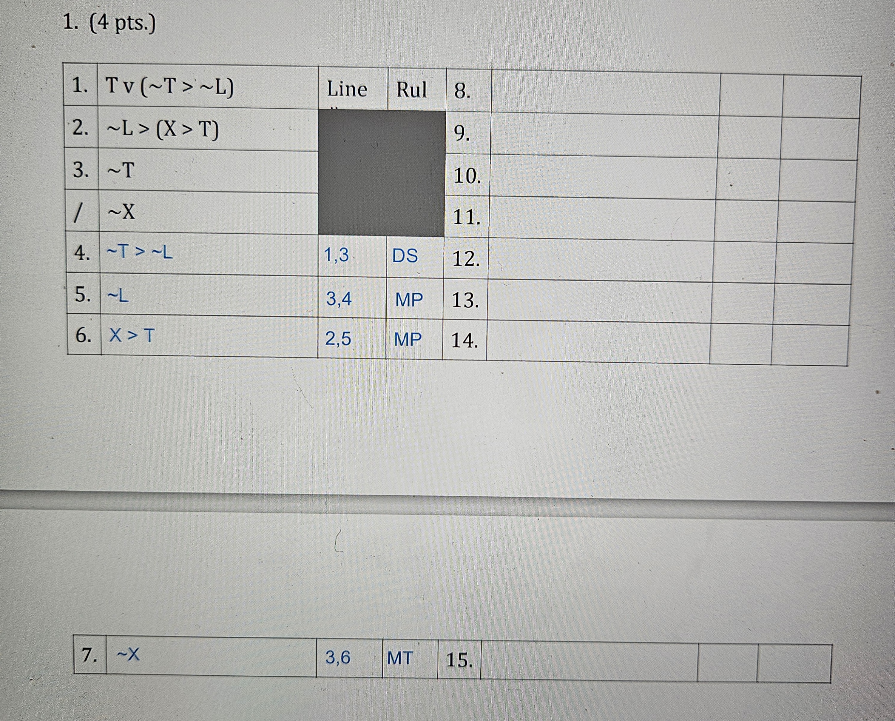 Solved Hi, ﻿could you please help me solve this logic | Chegg.com