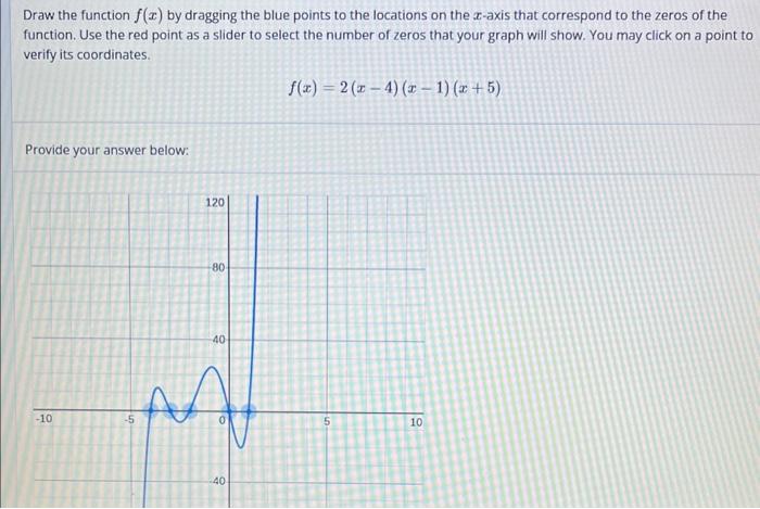 Solved Draw the function f(x) by dragging the blue points to | Chegg.com