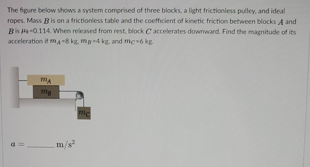 Solved The figure below shows a system comprised of three | Chegg.com