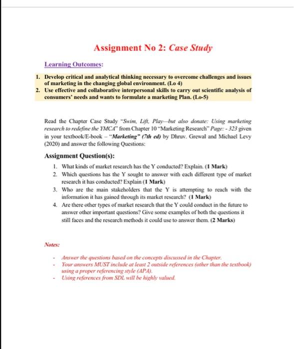Solved Assignment No 2: Case Study Learning Outcomes: 1. | Chegg.com