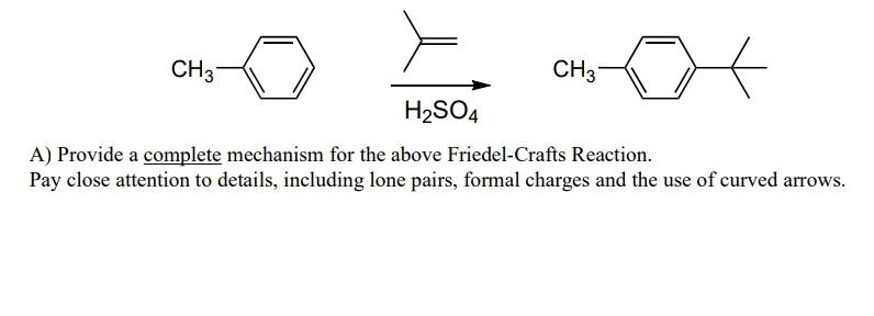 Solved A) Provide a complete mechanism for the above | Chegg.com