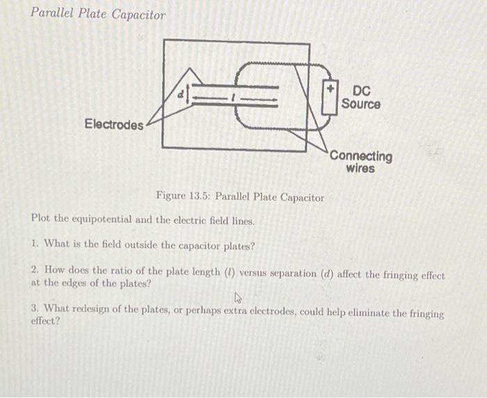 Solved Parallel Plate Capacitor Figure 13.5: Parallel Plate | Chegg.com