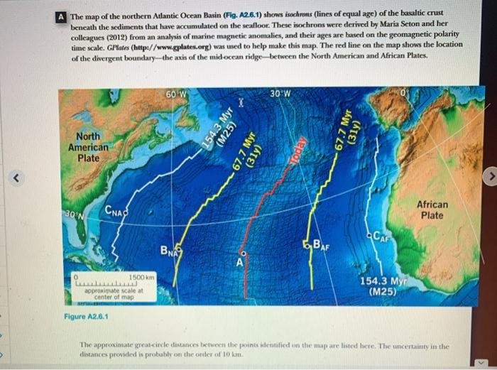 Solved B The map in Fig. A2.3.1 shows the distribution of a | Chegg.com