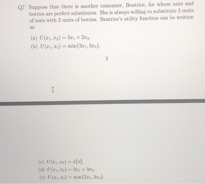 Solved PROBLEM I. Ambrose consumes only nuts and berries.