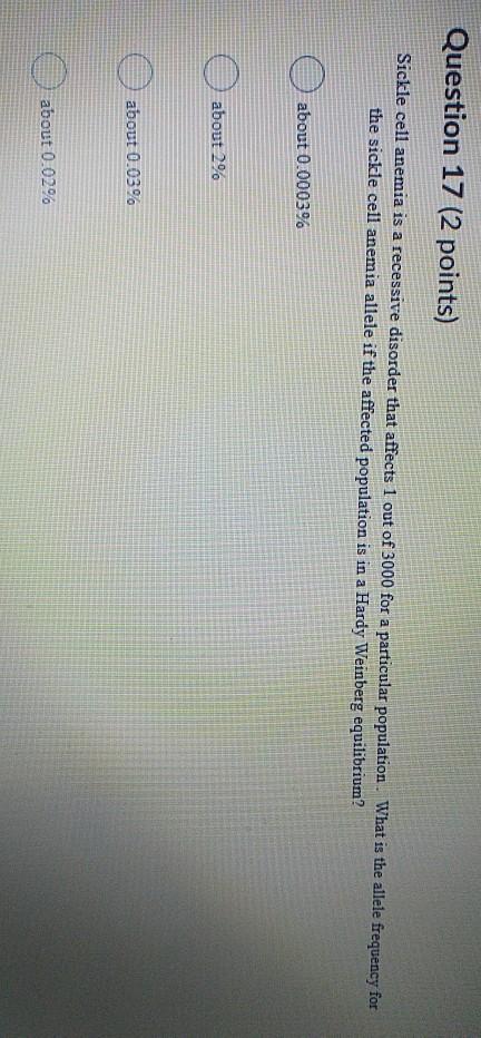 Solved Question 1 (2 points) In fruit flies, the recessive, | Chegg.com
