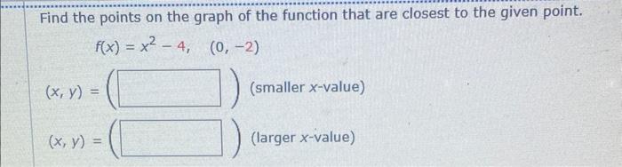 Solved Find the points on the graph of the function that are | Chegg.com