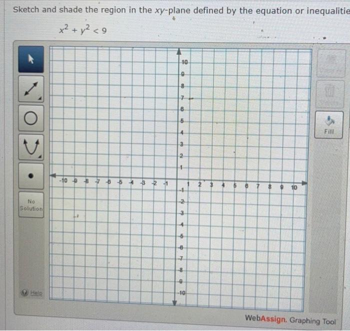 Solved Sketch and shade the region in the xy-plane defined | Chegg.com