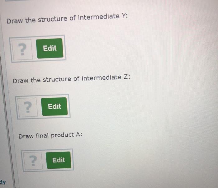 Solved Provide structures for the intermediates and final | Chegg.com