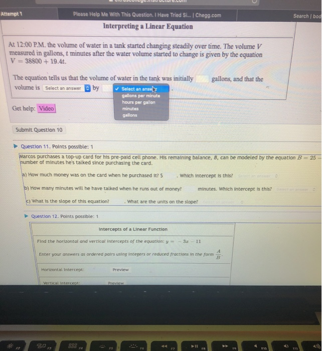 Solved please help with all 3. the first question is #10, | Chegg.com