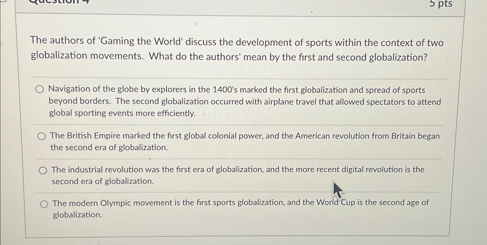 Solved The authors of 'Gaming the World' discuss the | Chegg.com