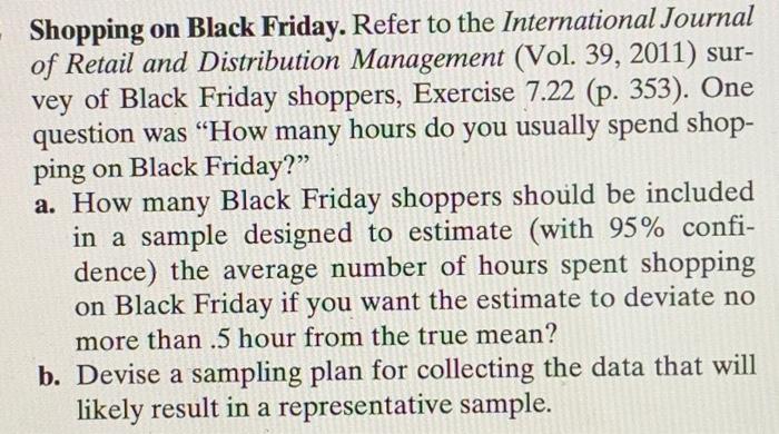 Shopping on Black Friday. Refer to the International