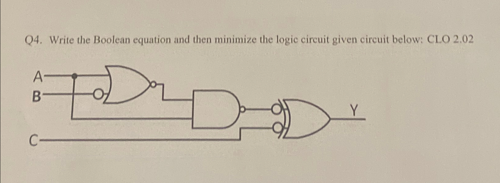 Solved Q4. ﻿Write the Boolean equation and then minimize the | Chegg.com