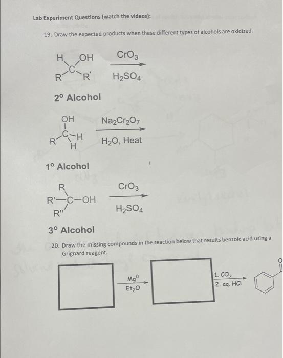Solved Lab Experiment Questions (watch the videos) 19. Draw