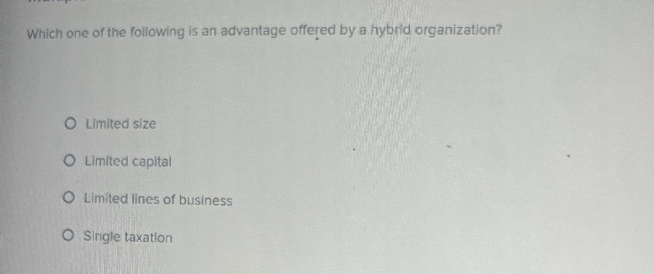 Solved Which one of the following is an advantage offered by | Chegg.com