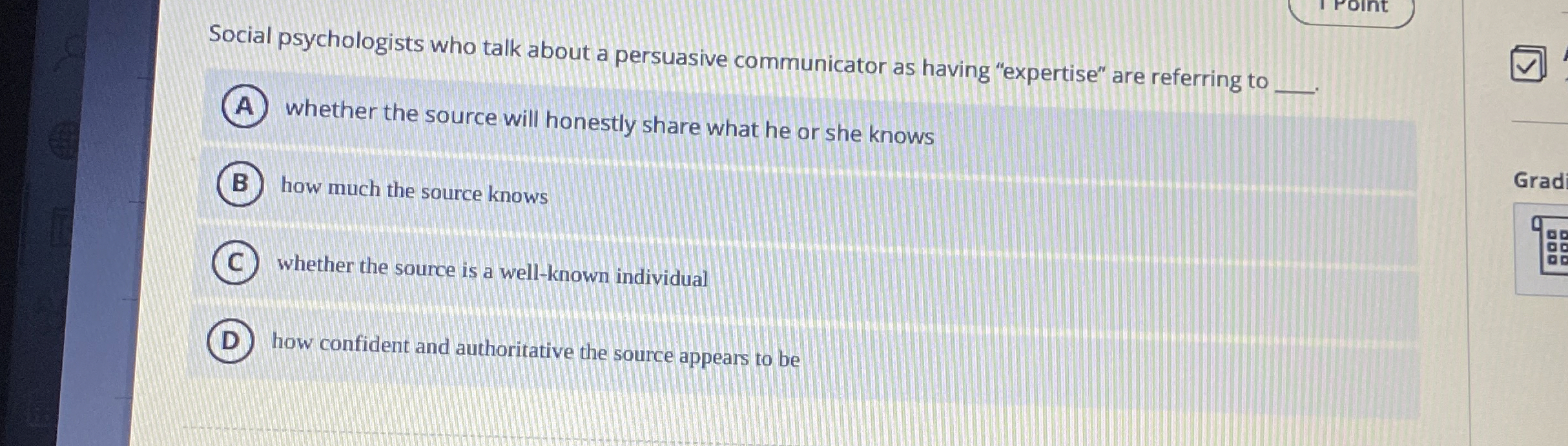 Solved Social psychologists who talk about a persuasive