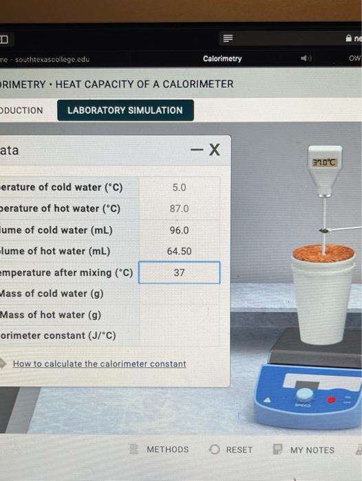 Solved connect Calorimetry TRY. HEAT