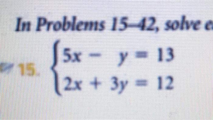Solved solve each system of equations. if the system has no | Chegg.com