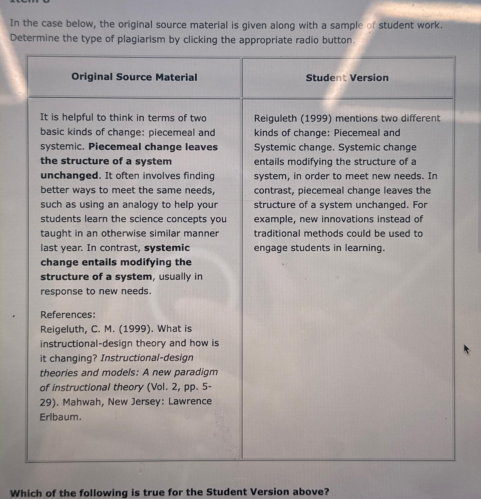 Solved In the case below, the original source material is | Chegg.com