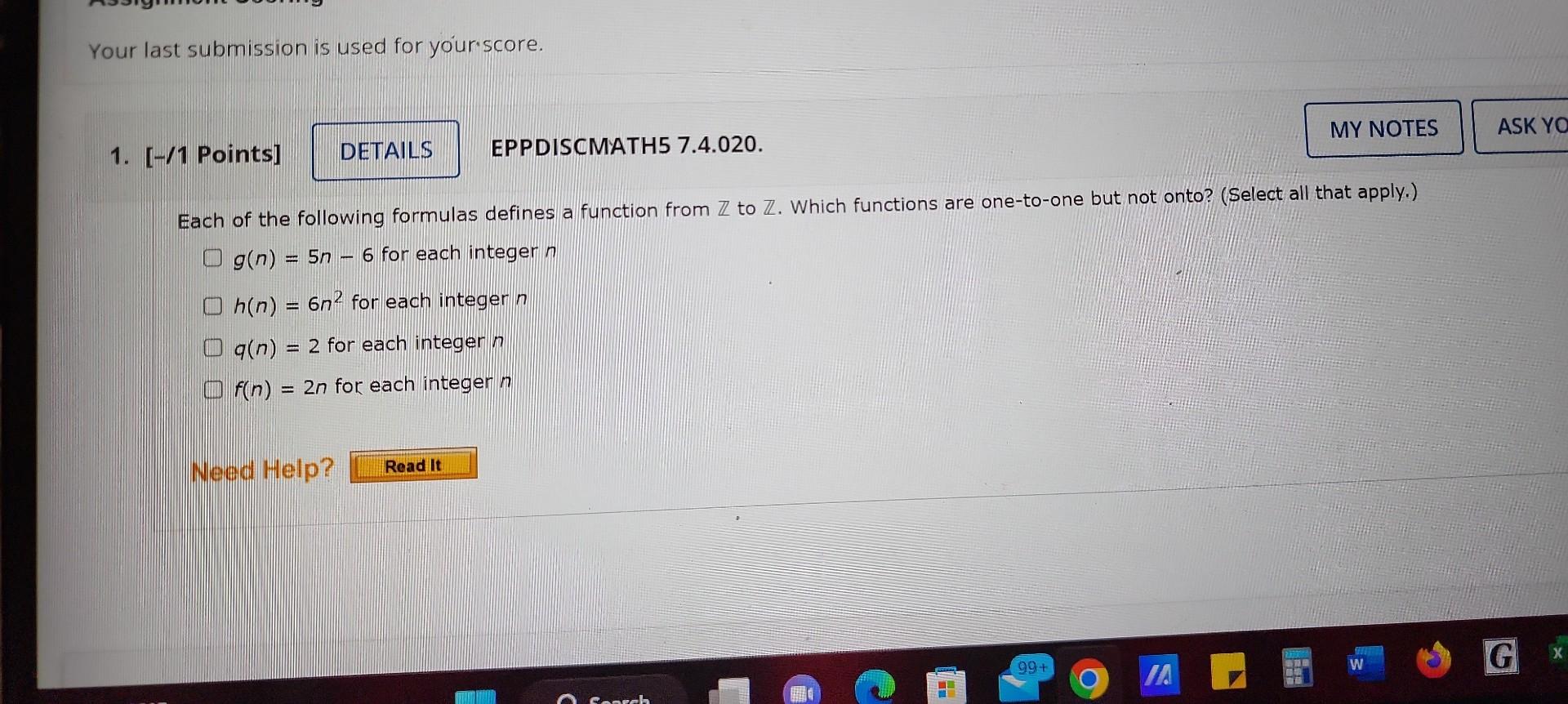 Solved Each of the following formulas defines a function | Chegg.com