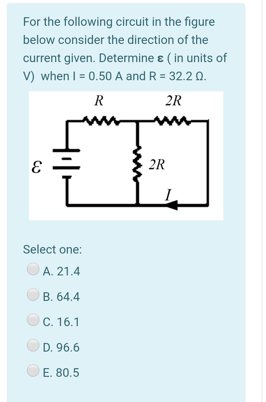 Solved For the following circuit in the figure below | Chegg.com