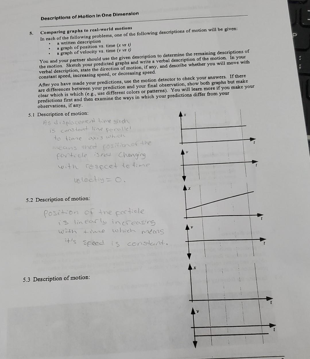 Solved Comparing Graphs - Speed -Dist X