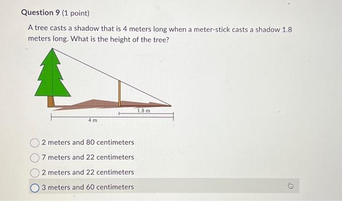 4 meters and shop 3 centimeters