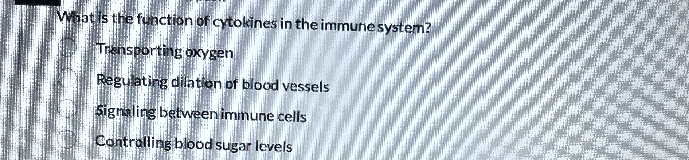 Solved What is the function of cytokines in the immune | Chegg.com
