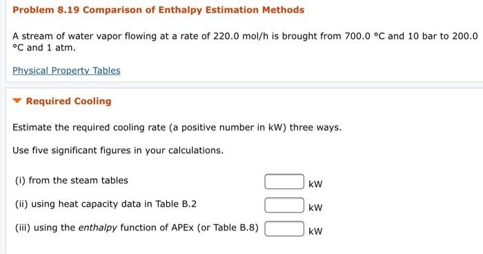 Solved Calculate Wcom and Enthalpy at stream 2 if the