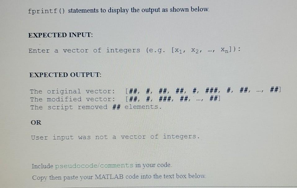 Solved Question 1 (25 points) VECTORIZATION (Modified | Chegg.com
